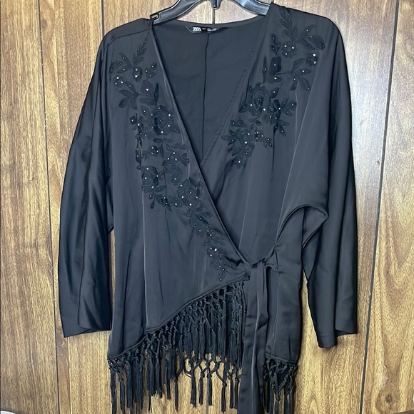 Zara Tops - Zara Black Stylish Garment